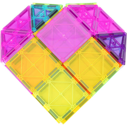 Magnetische Fliesen Magnetisches Bauspielzeug 32 PCS Magnetblöcke für Kinder 3D-Set