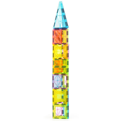 Magnetische Fliesen Magnetisches Bauspielzeug 32 PCS Magnetblöcke für Kinder 3D-Set
