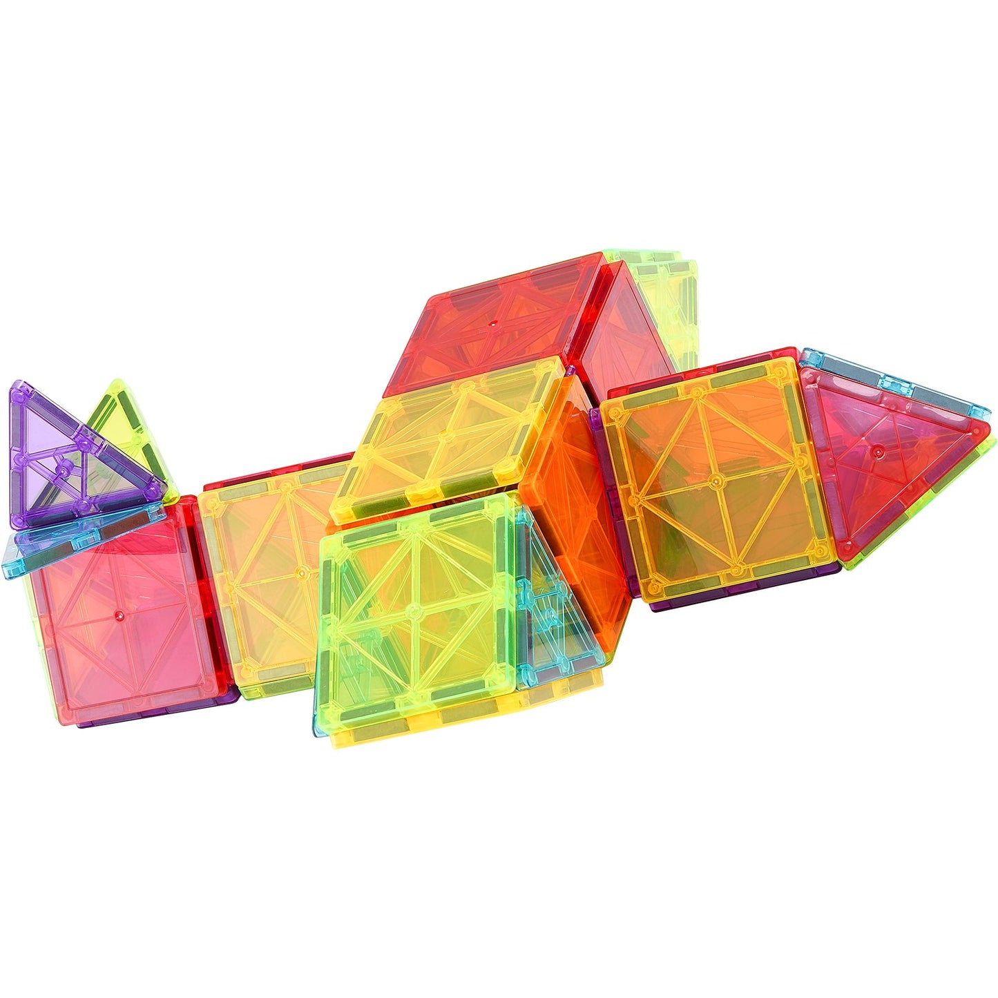 Magnetische Fliesen Magnetisches Bauspielzeug 121PCS Magnetblöcke für Kinder 3D-Set