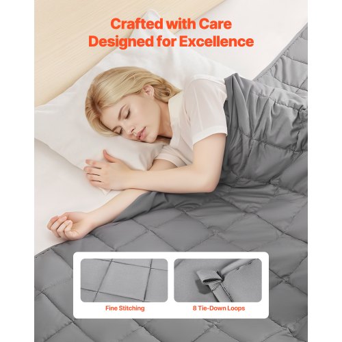 Weighted Blanket 11.5 kg, 15.5 x 20.5 cm, Queen Size, Cooling, Breathable, Heavy Blanket