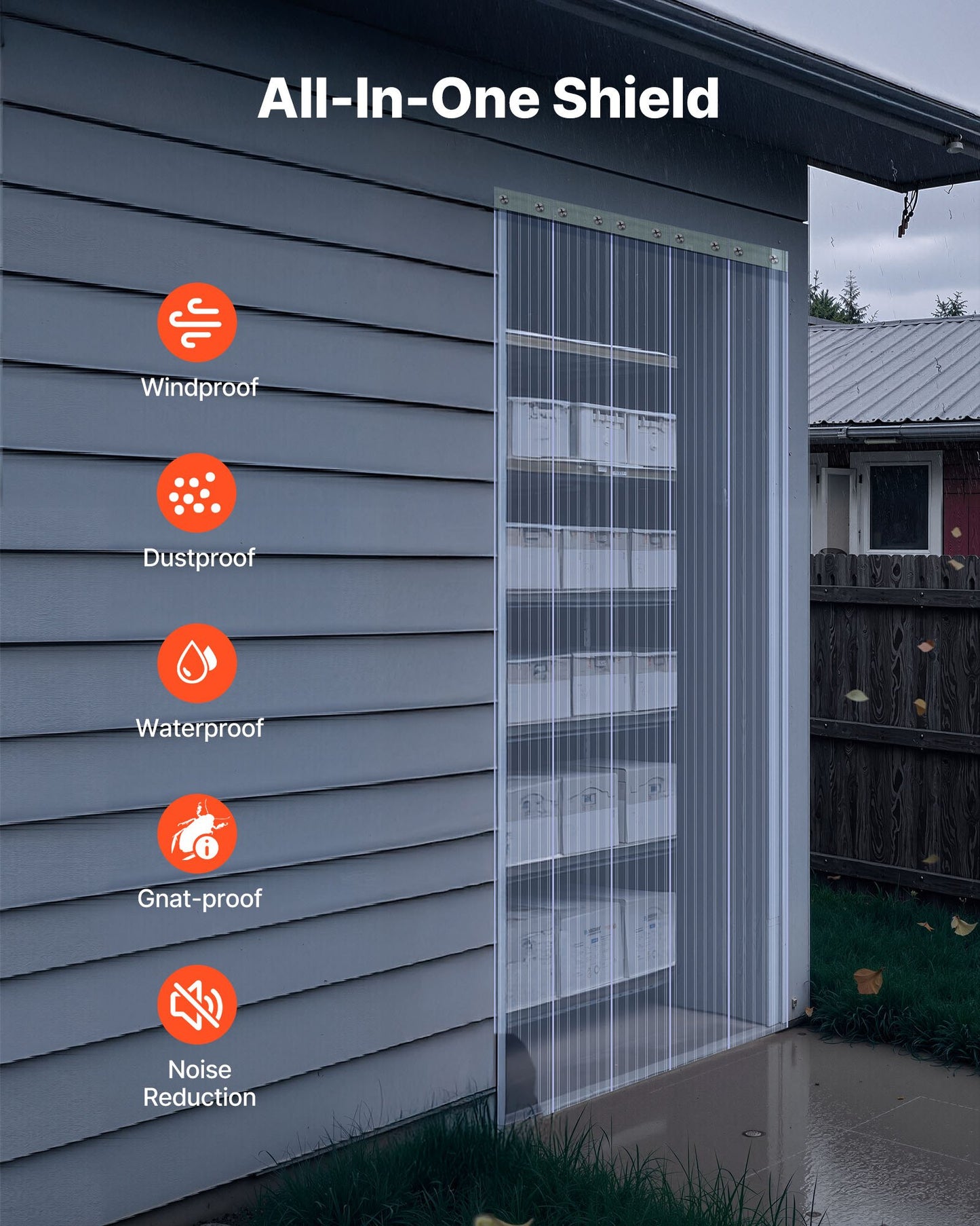 Clear PVC Strip Curtain, 50 ft Length x 8 in Width, Ribbed Plastic Door Strip Bulk Roll, Walk in Freezer Cooler Curtain Strips for Doorways of Supermarket, Garage, Warehouse, Pet Animal House