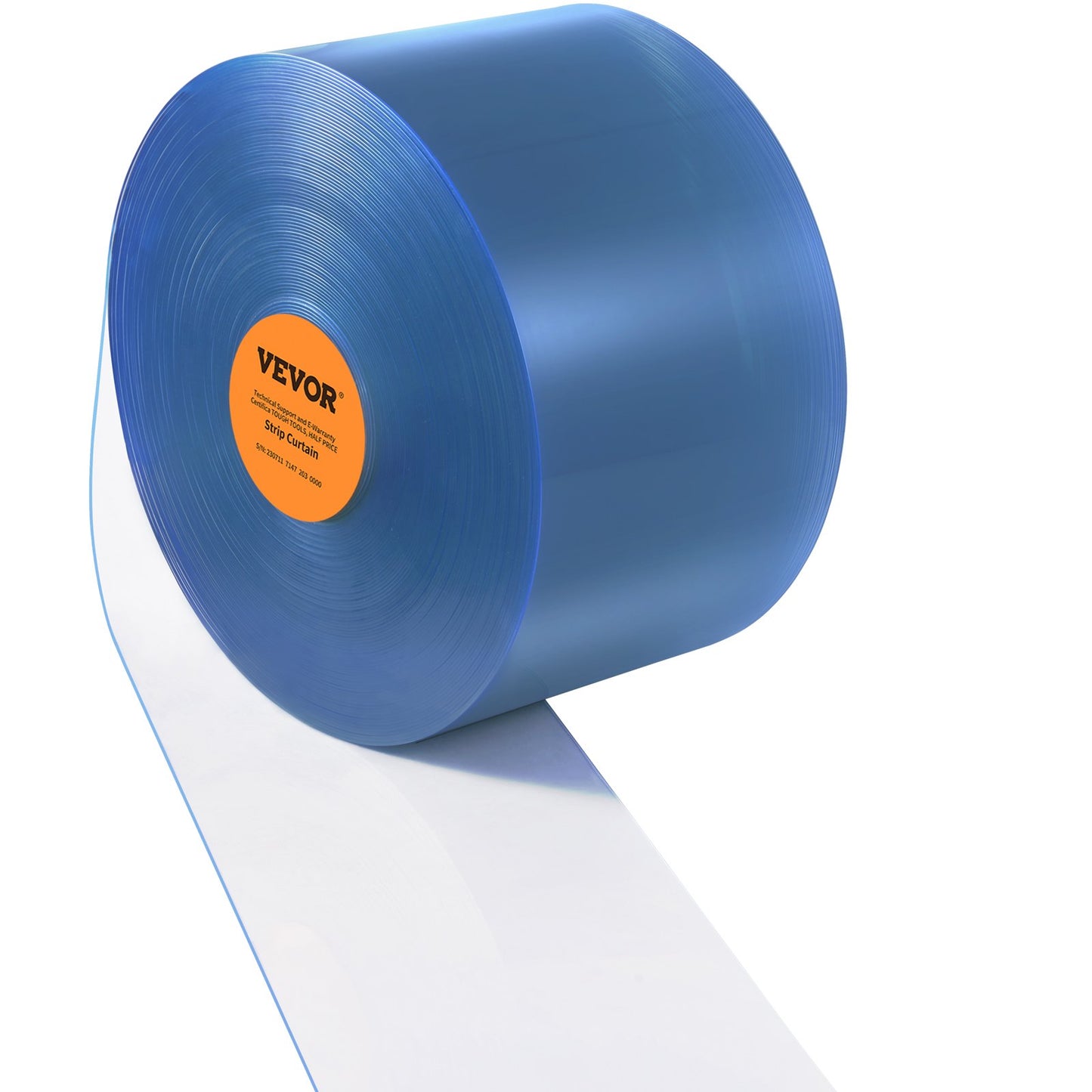 Streifenvorhang PVC-Türvorhang 50' x 8" Rolle Kühler Gefrierschrank Klarer Kunststoff