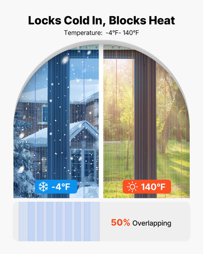 Clear PVC Strip Curtain, 75 ft Length x 8 in Width, Ribbed Plastic Door Strip Bulk Roll, Walk in Freezer Cooler Curtain Strips for Doorways of Supermarket, Garage, Warehouse, Pet Animal House