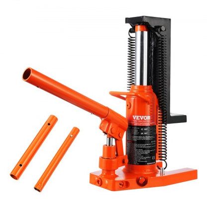 Hydraulic Toe Jack, 2.5 Ton On Toe Toe Jack Lift, 5 Ton On Top Lift Capacity Machine Jack, 0.8-5.3 in Toe Height, 8.9-13.4 in Top Height, Air Hydraulic Claw Jack for Machinery, Industry