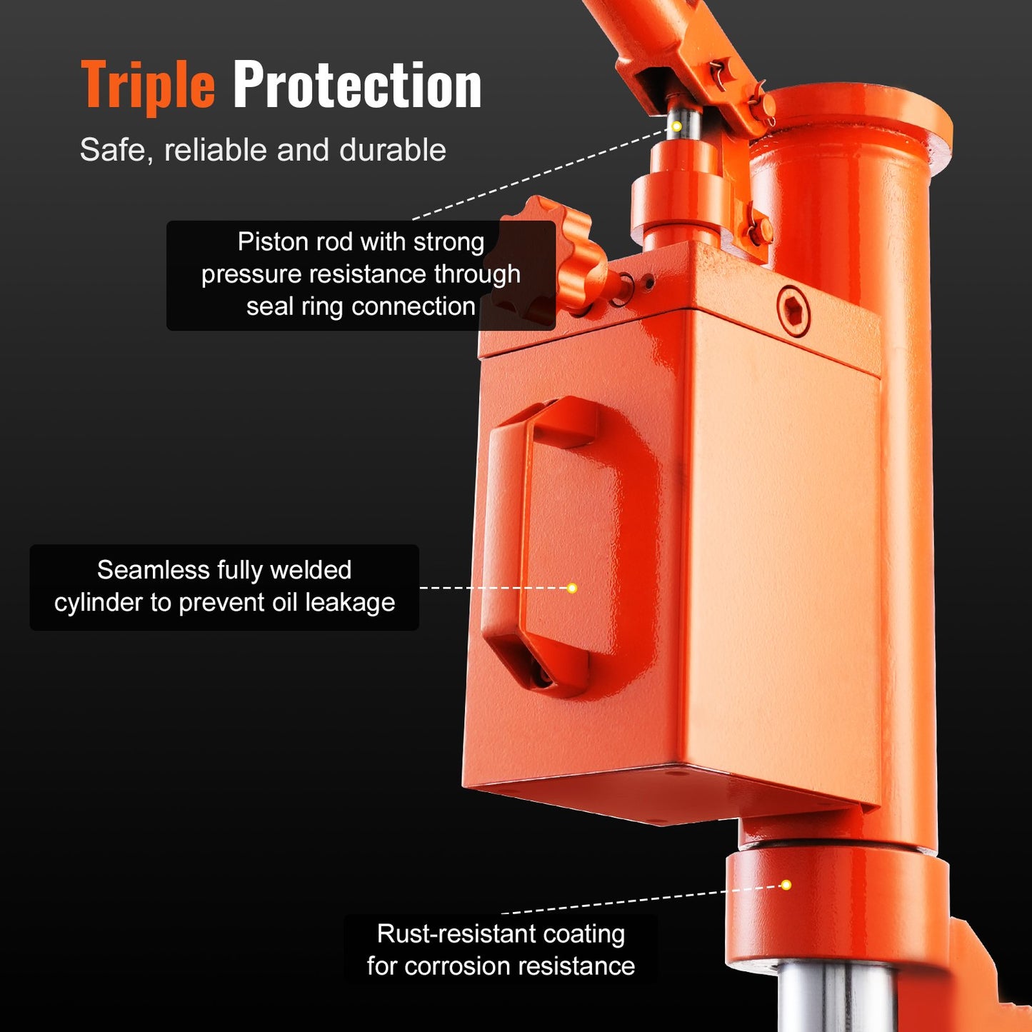 Hydraulic Machine Toe Jack Lift 360° Roterbar 5 T Toe 10 T Toppkapacitet