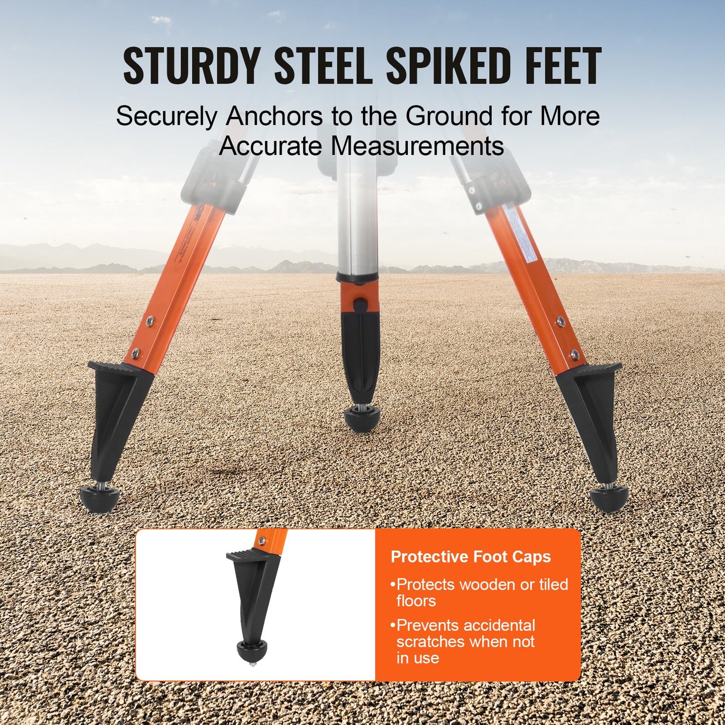 Laser-Nivellierstativ 5/8"-11 Gewinde 27,16-67,71 Zoll Höhenverstellung