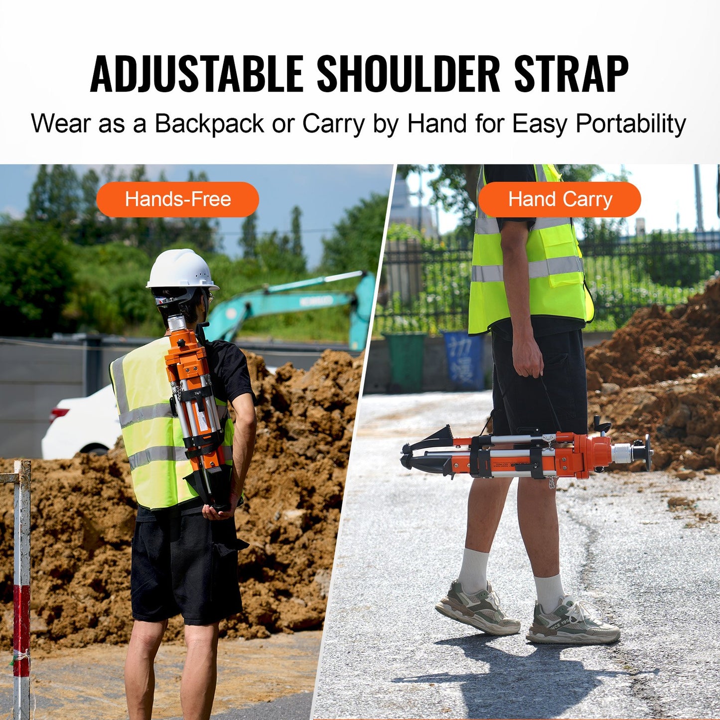 Laser-Nivellierstativ 5/8"-11 Gewinde 27,16-67,71 Zoll Höhenverstellung