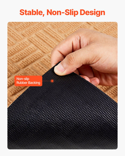 Door Mat, 29.53 x 17.72 Inch, Front Door Mat Outside Entrance with Non-slip Rubber Backing, Dirt-Resistant & Absorbent, Easy to Clean, Low-Profile Doormat for for Entryway, Patio, Porch, Beige