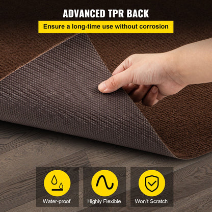 Marine Carpet, 6 x 18 ft Boat Carpeting, Deep Brown Marine Grade Boat Carpet, Indoor/Outdoor Marine Carpeting with Water-Proof TPR Backing, Water-Proof Carpet Roll for Home, Patio, Porch, Deck