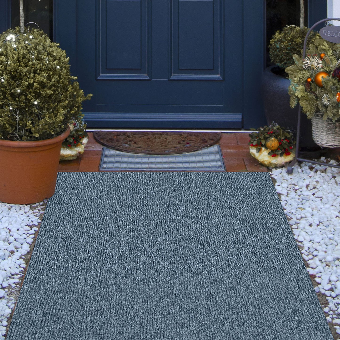 Gray Marine Carpet 6 ft x 39.3 ft Marine Carpeting Marine Grade Carpet for Boats with Waterproof Back Outdoor Rug for Patio Porch Deck Garage Outdoor Area Rug Runner Anti-Slide Porch Rug