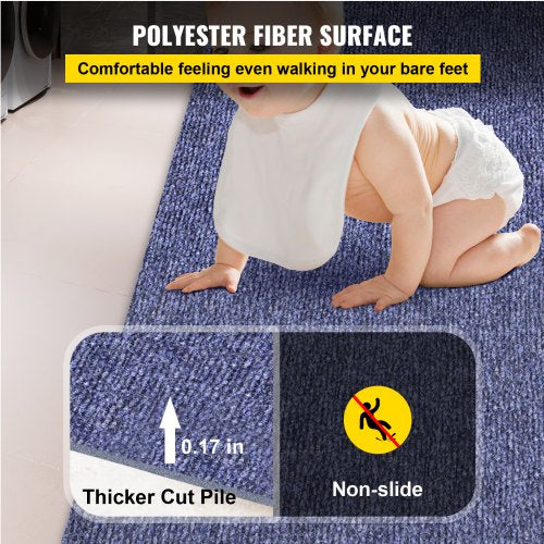 Outdoor-Teppich für den Innenbereich, 17 x 8,5 m, Outdoor-Teppich mit wasserdichter Rückseite, Outdoor-Teppich für Terrasse, Veranda, Deck, Garage, Outdoor-Teppichläufer, rutschfeste Verandamatte, schimmelfreie Küchenteppiche (Blau, 9 m) | EU
