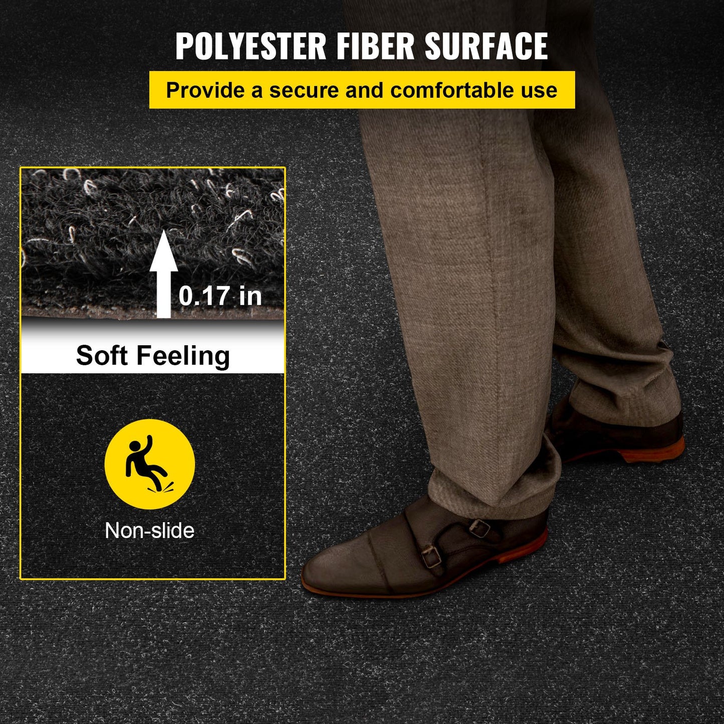 Marine Carpet, 6 x 30 ft Boat Carpeting, Charcoal Black Marine Grade Boat Carpet, Indoor/Outdoor Marine Carpeting with Water-proof TPR Backing, Water-proof Carpet Roll for Home, Patio, Porch, De