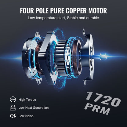 1/5 HP 3.5 CFM AC Vacuum Pump and Gauge Set, Single Stage Rotary Vane HVAC Air Vacuum Pump A/C Refrigerant Kit Manifold Gauge Set, with Three-Color Hose Carry Bag, Applicable to R134a, R1234yf