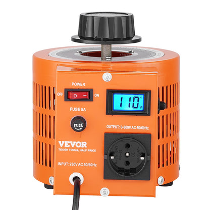 1000VA Transformator för variabel spänning 3,3A 0-300V Spänningsregulator LCD CE