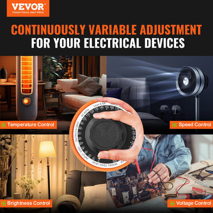 2000VA Transformator för variabel spänning 6,6A 0-300V Spänningsregulator LCD CE