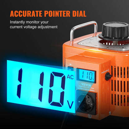 3000VA Variabler Spannungstransformator 10A 0-300V Spannungsregler LCD CE