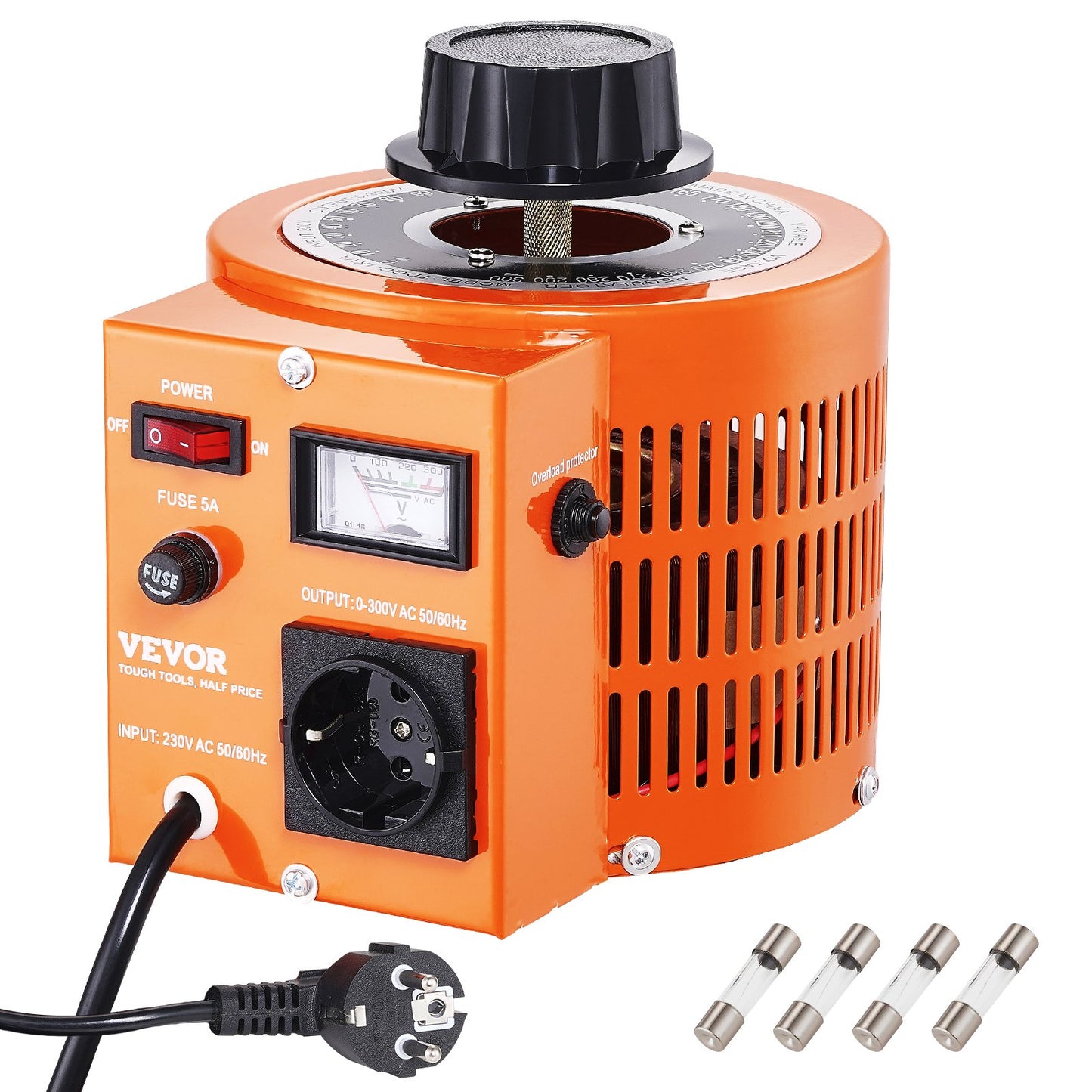 1000VA Variabler Spannungstransformator 3.3A 0-300V AC Spannungsregler CE