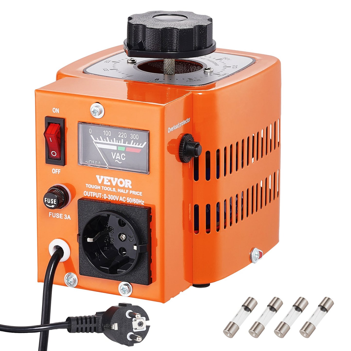 500VA Variabler Spannungstransformator 1.7A 0-300V AC Spannungsregler CE