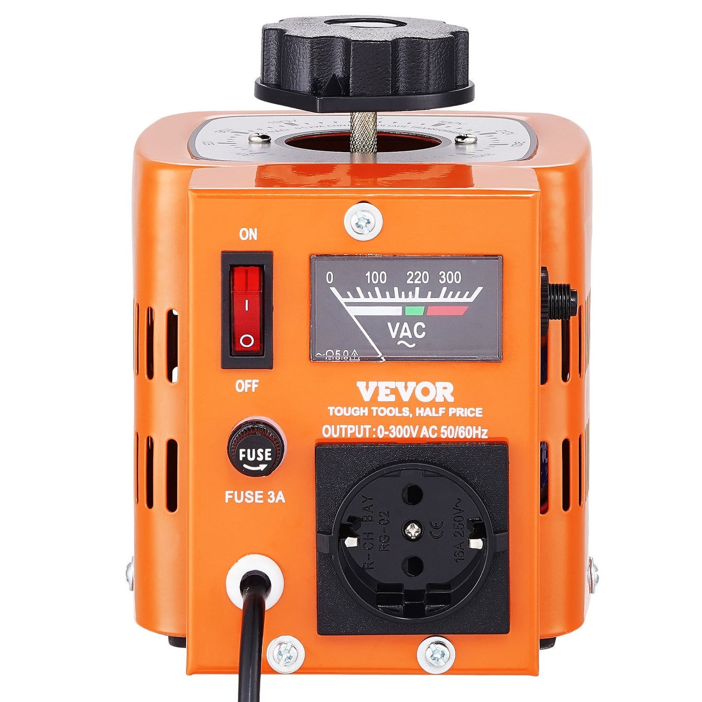 500VA Variabler Spannungstransformator 1.7A 0-300V AC Spannungsregler CE