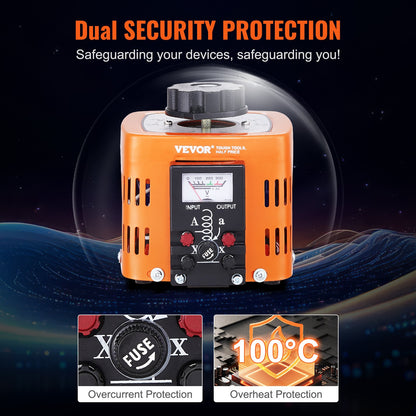 500VA Variabler Spannungstransformator 1.7A 0-300V AC Spannungsregler CE