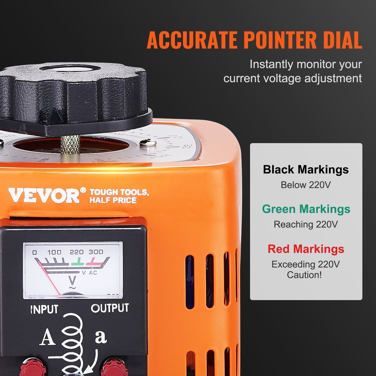 500VA Transformator för variabel spänning 1,7A 0-300V AC spänningsregulator CE