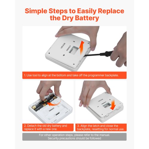 7-dagars programmerbar termostat, hemtermostater för värmepump, luftkonditionering, golvvärme, LED-skärm med bakgrundsbelysning och 1 kyla + 1 värme, energieffektiv, brett temperaturområde, vit |  EU