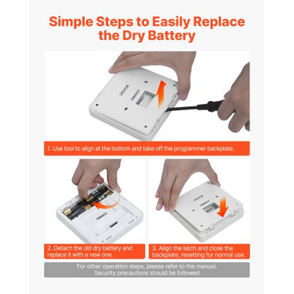 7-dagars programmerbar termostat, hemtermostater för värmepump, luftkonditionering, golvvärme, LED-skärm med bakgrundsbelysning och 1 kyla + 1 värme, energieffektiv, brett temperaturområde, vit |  EU