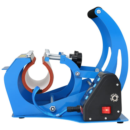 Tassen-Hitzepresse, 11 oz/11,5 cm und 20 oz/22 cm, zwei Platten, LCD-Tassenpresse mit abnehmbaren Transfer-Sublimationsmatten, DIY-Presse für schmale Kaffeetassen, Kieselgeldruck, Blau