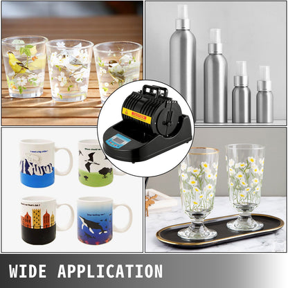 Mug Heat Press 1300W Mug Press Black Heat Press Bottle Multifunctional Cup Mug Sublimation Heat Press Machine Mug Press for Transferring Pictures with 11oz, 280mmm Mugs Heating Accessories