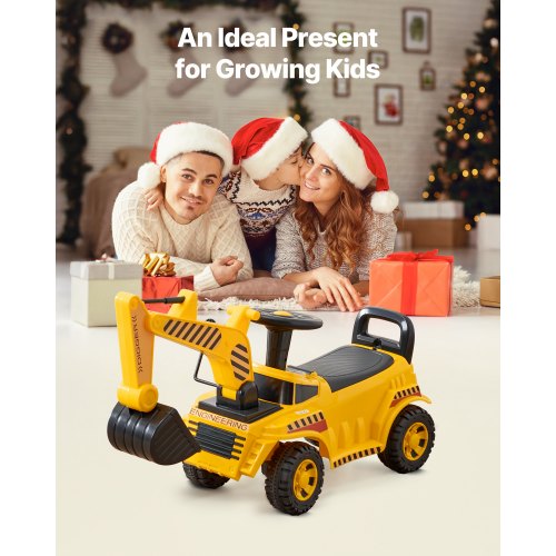 Rutschauto 25 kg Baggerauto mit Helm für Kleinkinder | EU
