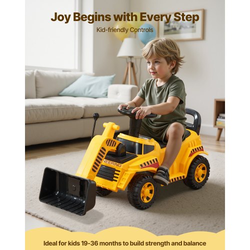 Aufsitzauto 25 kg Baggerauto mit Stauraum unter dem Sitz | EU