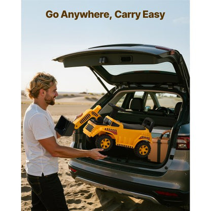 Aufsitzauto 25 kg Baggerauto mit Stauraum unter dem Sitz | EU