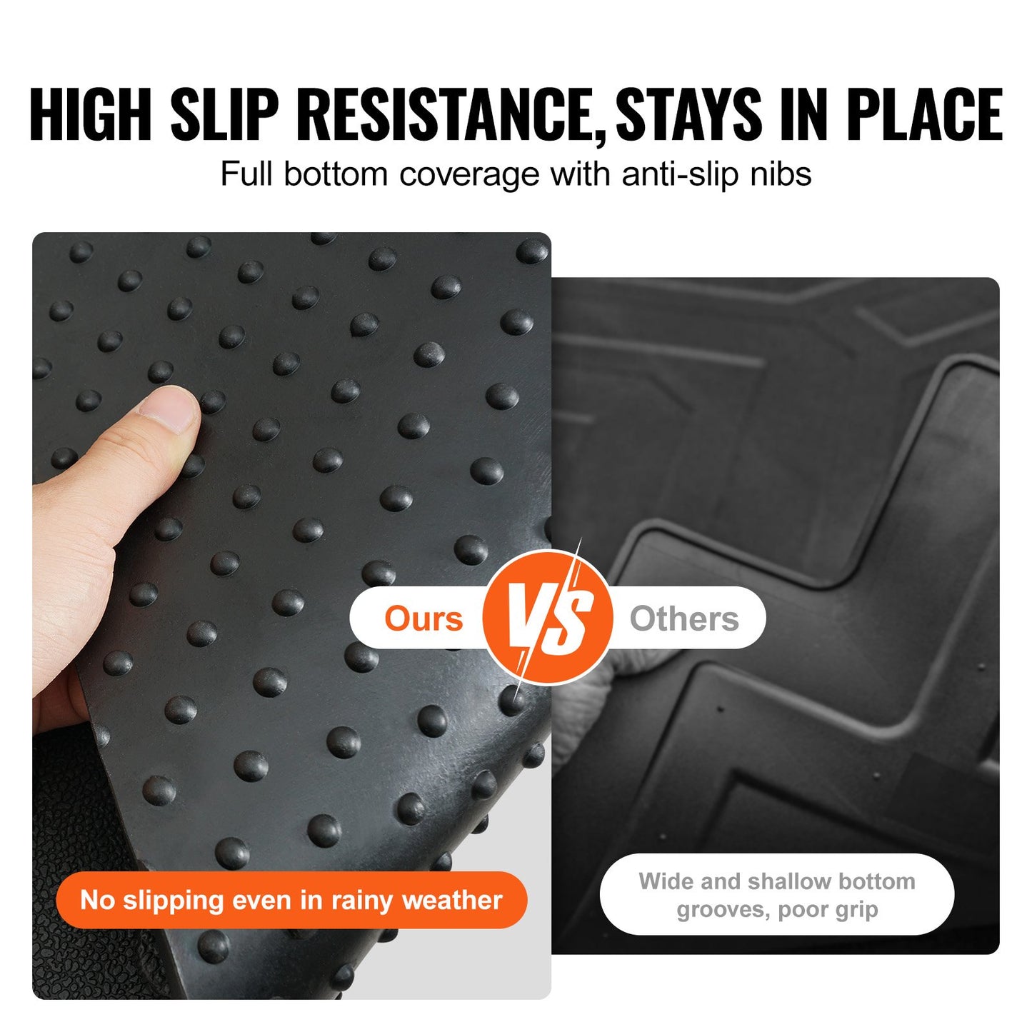 Truck Bed Mat, Fits 2015-2023 Ford F150 5.5 FT Short Bed, 66.5" x 64" Rubber Truck Mat, 1/4" Thick Bed Mat Car Accessories for All-Weather Protection, Prevent Slipping or Damage