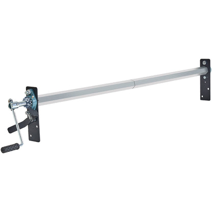 Hand Crank Tarp Roller Kit, 64" to 104" Wide, Aluminum Alloy, Manual Cab Level Dumper Tarp Roller with 7" Sponge Wrapped Handle, Perfect for Dump Trucks, Trailers, Garbage Trucks (No Tarp)