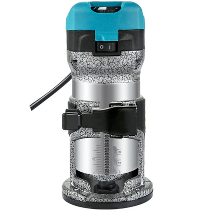 Oberfräse, 710W Oberfräse, Oberfräse für Holzbearbeitung mit drei Fräshülsen, Holzfräse mit fester Basis, Oberfräse für Holzbearbeitung mit Aluminiumgehäuse und 13000 - 33000 U/min Drehzahl