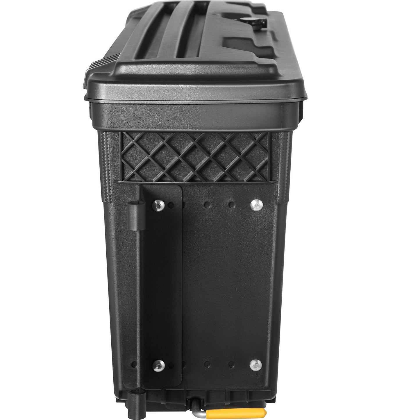 Aufbewahrungsbox für die Ladefläche, verschließbarer Deckel, wasserdichter ABS-Radkasten-Werkzeugkasten 6,6 Gal/20 L mit Passwort-Vorhängeschloss, kompatibel mit Dodge Ram 1500 2019-2021, Fahrerseite, Schwarz