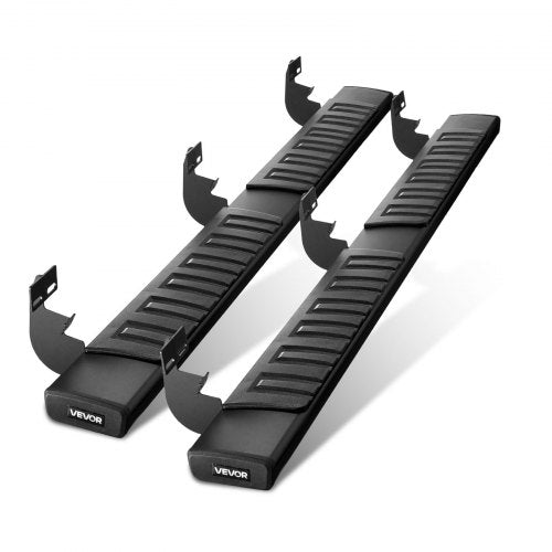 Running Boards, 6 Inches Side Steps Compatible with 2009-2018 Dodge Ram 1500 Crew Cab, 2010-2025 Dodge Ram 2500 3500 Crew Cab(Not Fit 2019-2025 Ram 1500 New Body), Black Textured Aluminum Alloy Nerf Bars, 500 lbs Load Capacity