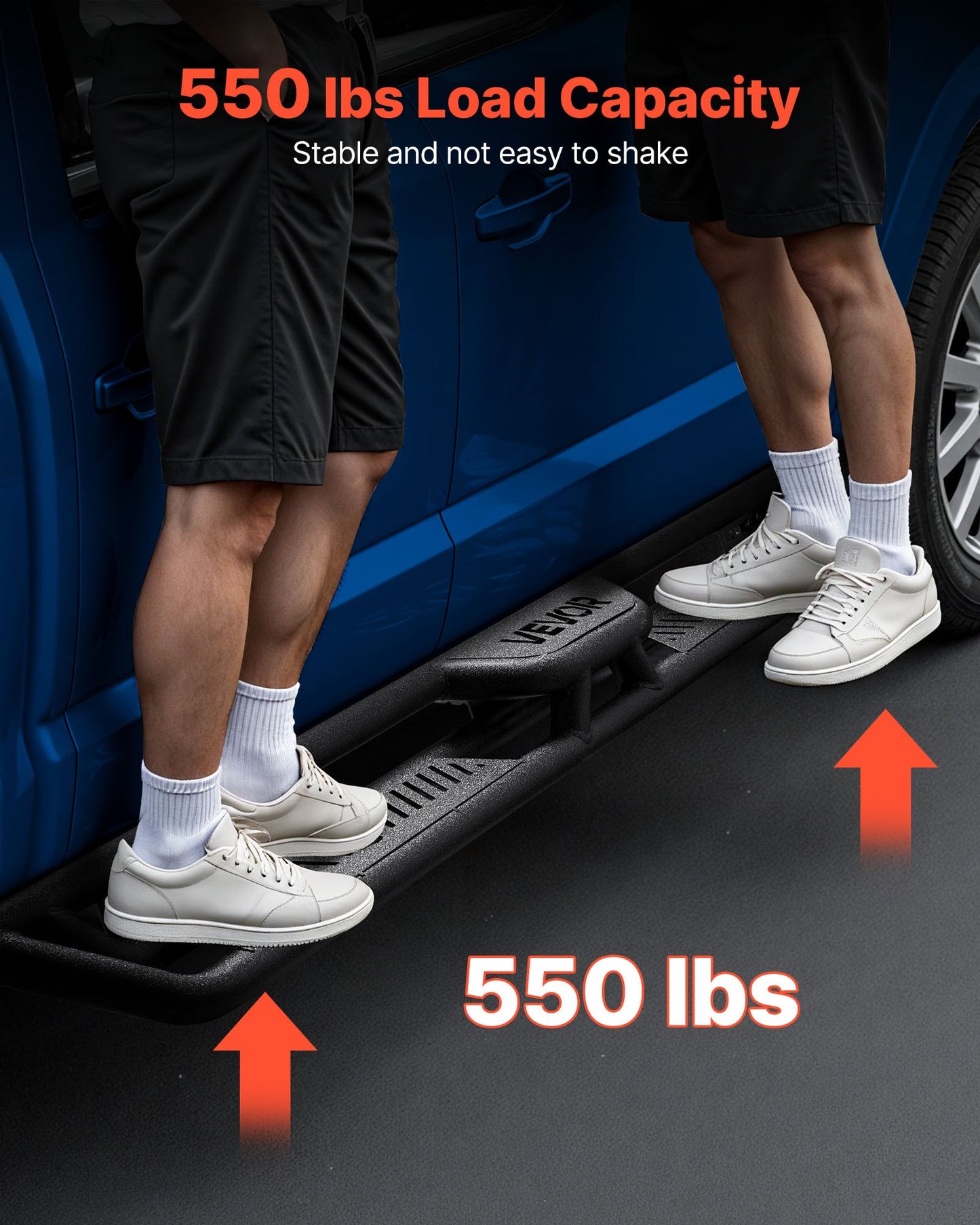 Running Boards, 6 Inches Side Steps Compatible with 2009-2018 Dodge Ram 1500 Crew Cab, 2010-2025 Dodge Ram 2500 3500 Crew Cab(Not Fit 2019-2025 Ram 1500 New Body), Wide Non-Slip Black Carbon Steel Nerf Bars, 550 lbs Load Capacity