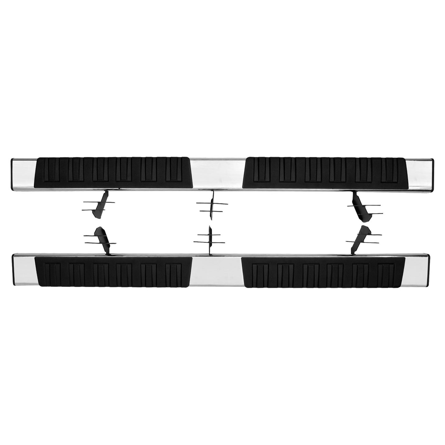 Trittbretter, 6-Zoll-Trittbretter, kompatibel mit 2015–2023 Ford F150-Crew Cab/2017–2023 Ford F-250 F-350 Super Duty Crew Cab, 201 Edelstahl-Seitentrittbretter, Nerf Bars, 500 Pfund Kapazität, 2 Stück