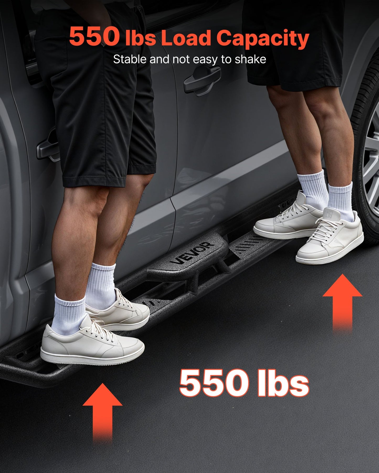 Running Boards, 6 Inches Side Steps Compatible with 2019-2025 Chevy Silverado/GMC Sierra 1500 Crew Cab, 2020-2025 Chevy Silverado/GMC Sierra 2500HD 3500HD Crew Cab, Black Carbon Steel Nerf Bars