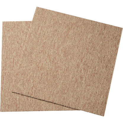 Wiederverwendbare Teppichfliesen, 50,8 x 50,8 cm, mit Polsterung, weich gepolsterte Teppichfliesen, einfache Installation zum Selbermachen für Schlafzimmer, Wohnzimmer, drinnen und draußen (16 Fliesen, dunkelbraun)