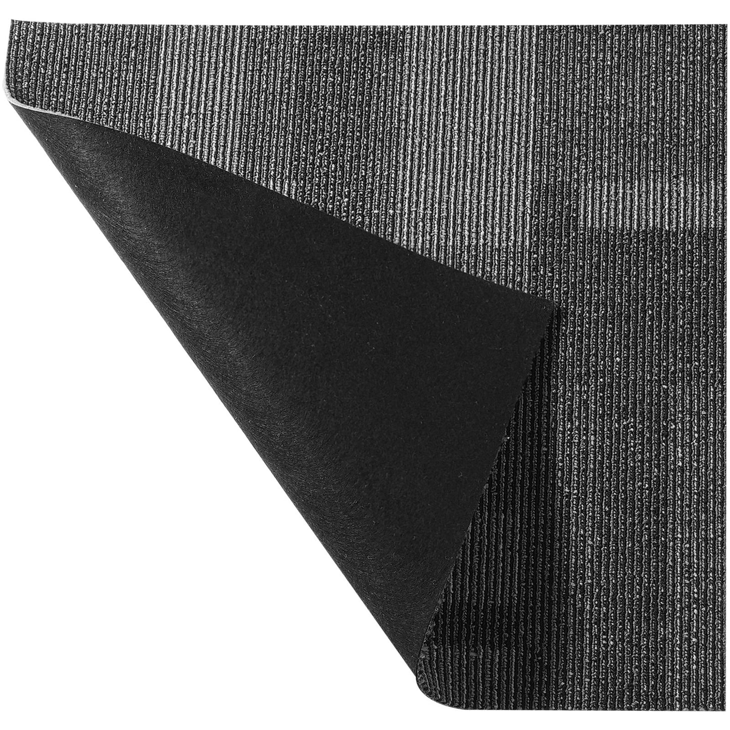 Mattplattor Återanvändbara, 24" x 24" mattrutor med stoppning fäst, mjuka vadderade mattplattor, lättinstallerad DIY för vardagsrummet i sovrummet (24 kakel, blandad grå)