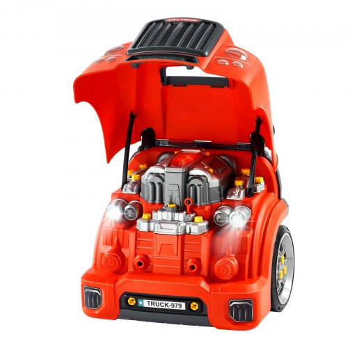 Motorspielzeug Kindermechaniker-Autoreparaturset mit abnehmbaren Teilen Rot | EU