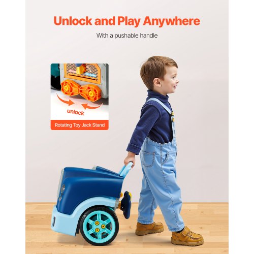 Motorleksak Barnmekaniker Bilreparationsset med Avtagbara Delar Blå |  EU