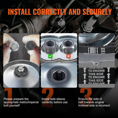 2000 RPM Drive Clutch Durable clutch with 2-8 hp motor and rubber belt