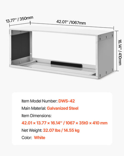 Air Conditioner Wall Sleeve, 42 in Through the Wall Air Conditioner Sleeve, Wall Sleeve, Compatible with Most Brands of Through the Wall AC, Durable and Weather-Resistant Insulation Accessories