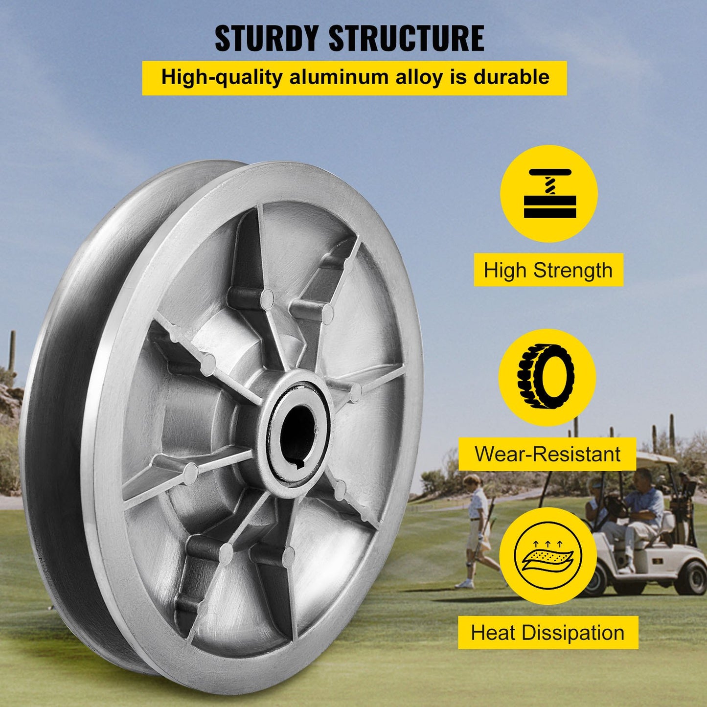 Golfwagen mit drehmomentstarker Kupplung für Club Car DS &amp; Prejudice ab 1997, Club Car 4-Takt-Benzin-Golfwagenmodell, silber