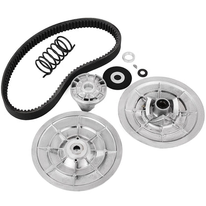 Kupplungssatz für Hinterradantrieb für Yamaha Gas-Golfwagen G2-G22 1985+, Sekundärkupplungsantriebssatz mit Riemen JN6-G6201-03 JN6-G6201-04, Silber