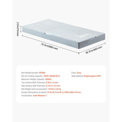 Mini-Split-Pad für 9000–36000 BTU Antivibrationspads für den Außenbereich