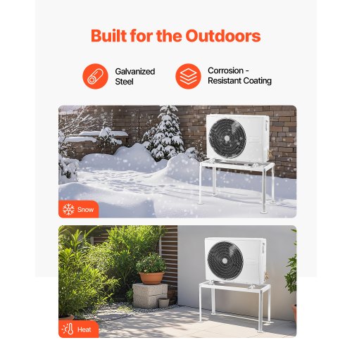 Mini Split Ground Stand Verstellbarer Antivibrationsständer für 9000-36000 BTU